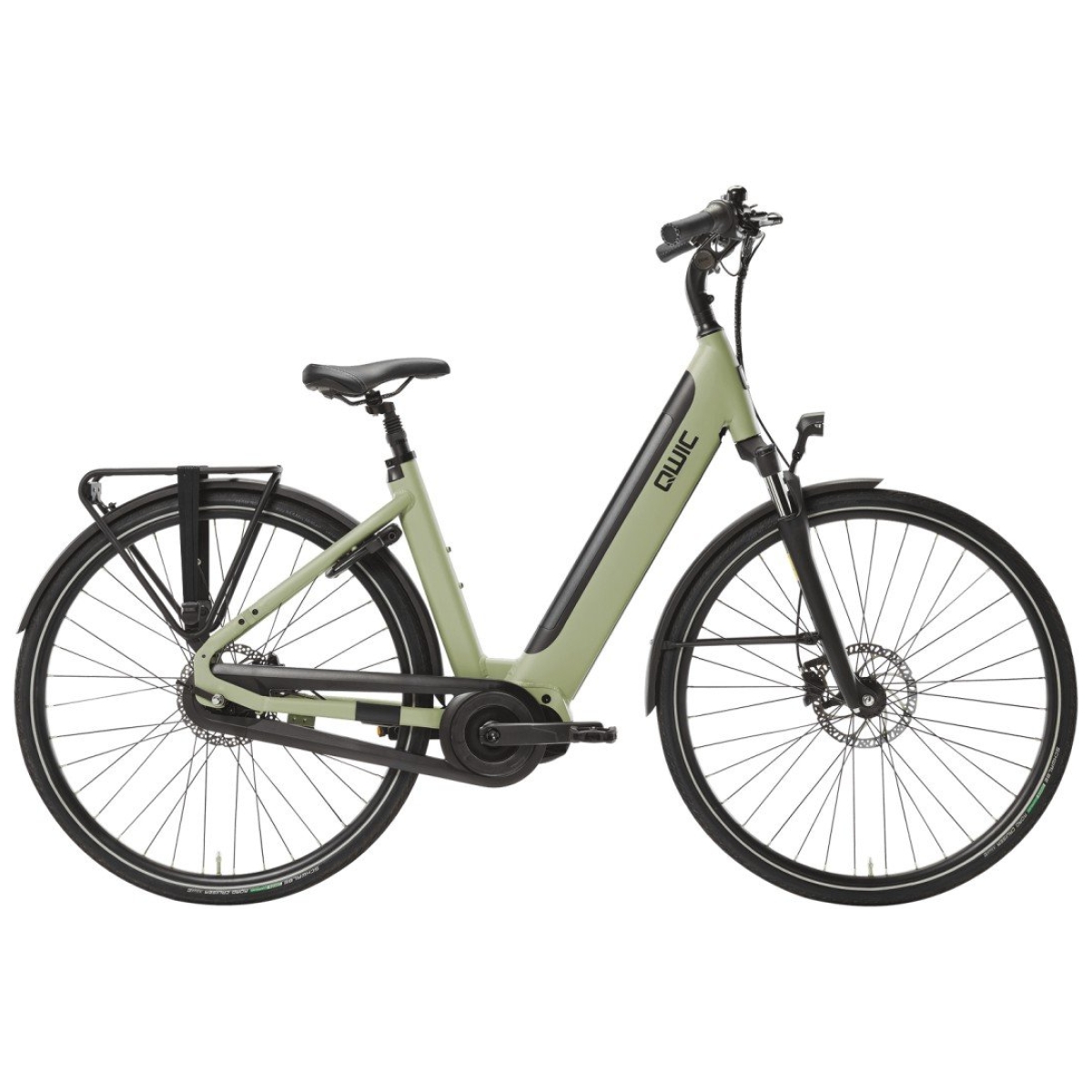 QWIC Inter Daily 540Wh Dames Khaki Green L 54cm 2025